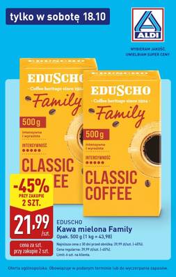 Aldi tylko w sobotę 