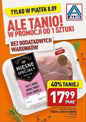 Aldi promocja 8.09