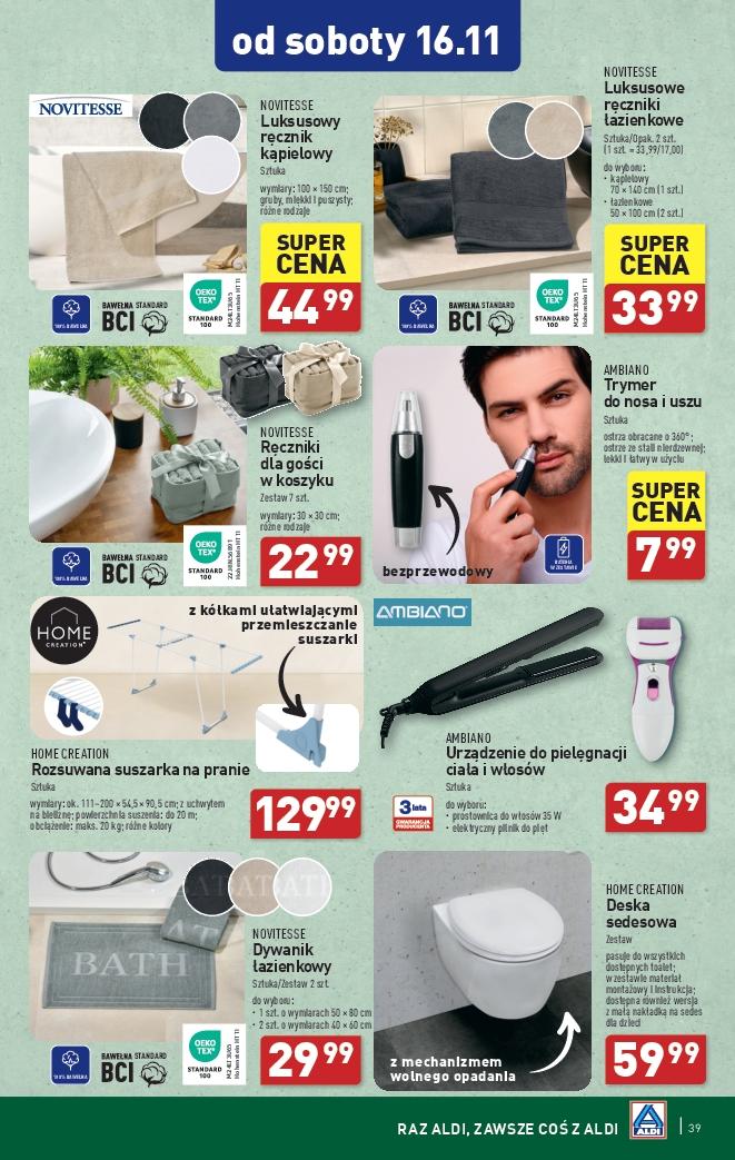 Gazetka promocyjna ALDI str. 39