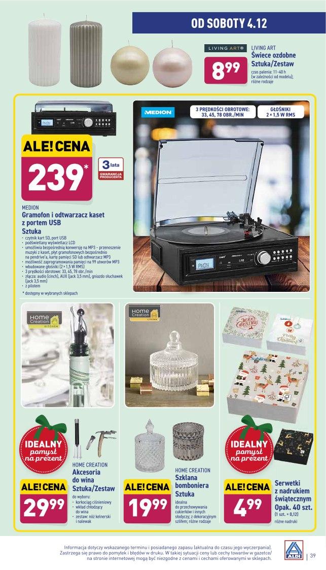 Gazetka promocyjna ALDI str. 39