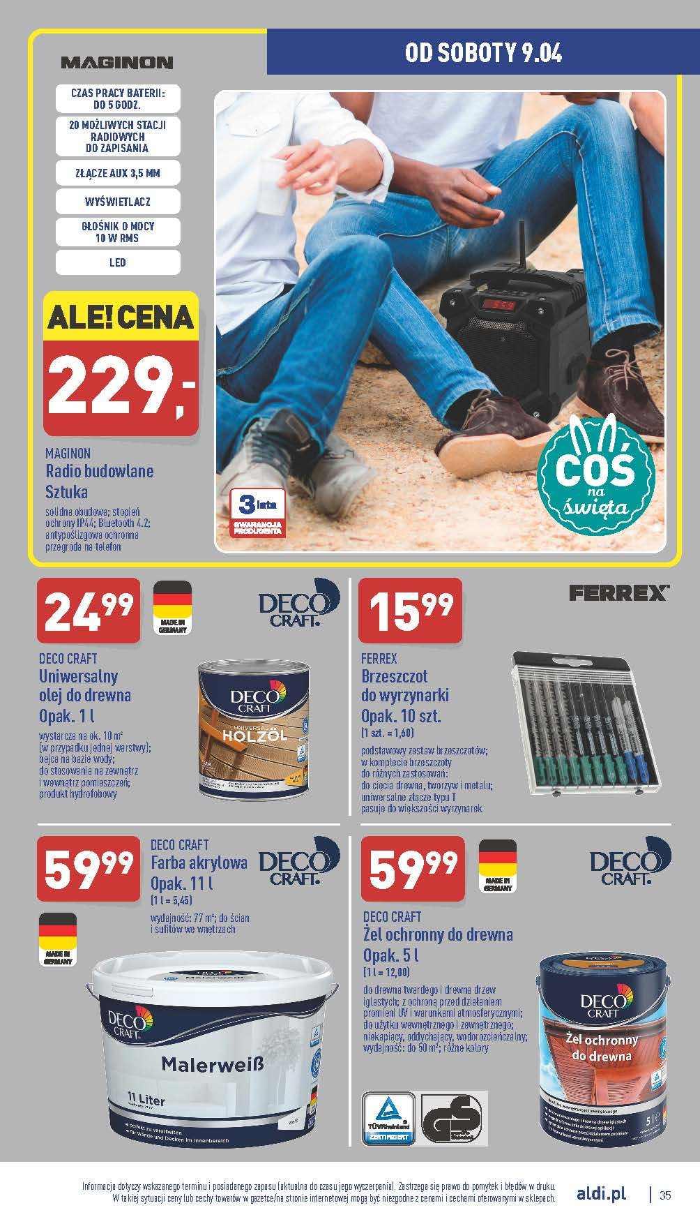 Gazetka promocyjna ALDI str. 35