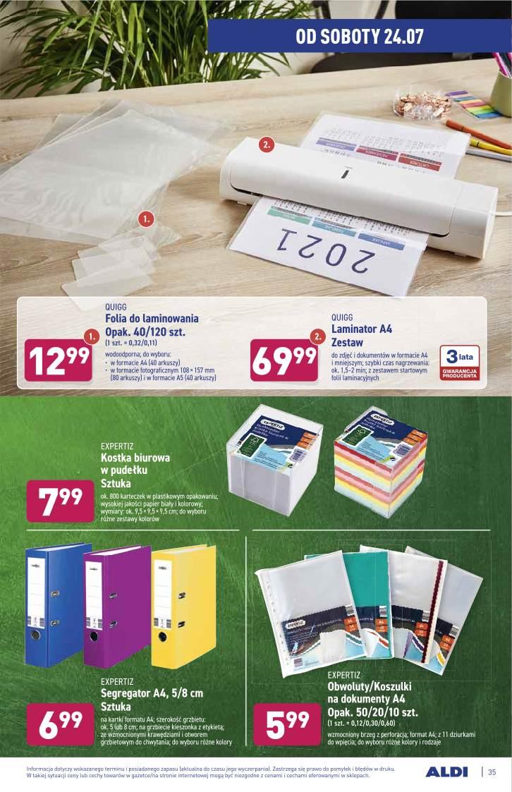Gazetka promocyjna ALDI str. 35